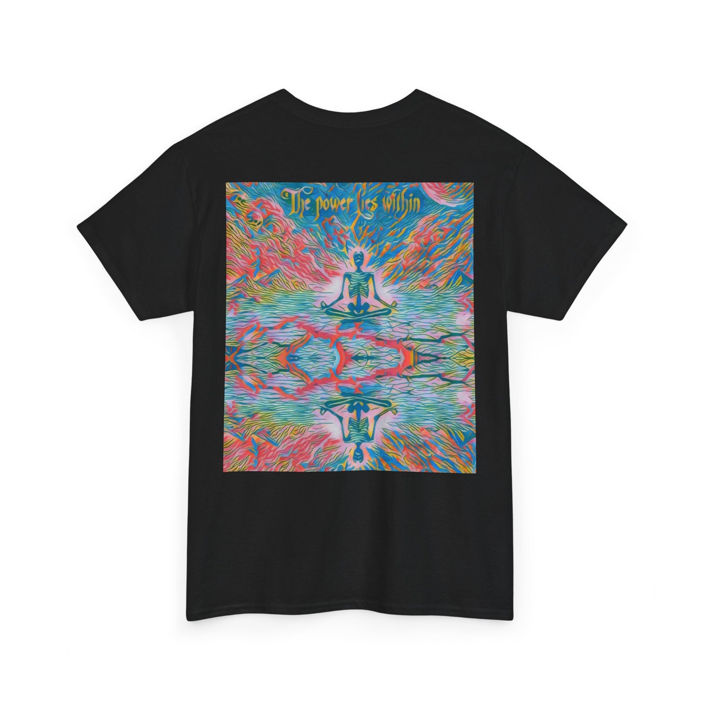 Meditating Skeleton Pastel T Shirt, Living Is Power Merch, Unique Artistic Graphic Tee, Skater T Shirt