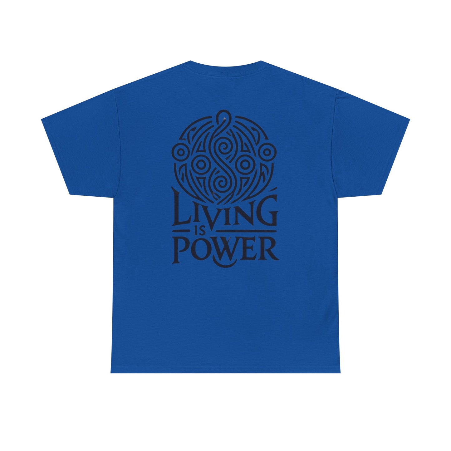 Living Is Power Black Logo, Unisex T-shirt, Classic Fit, Durable, Timeless Everyday Shirt