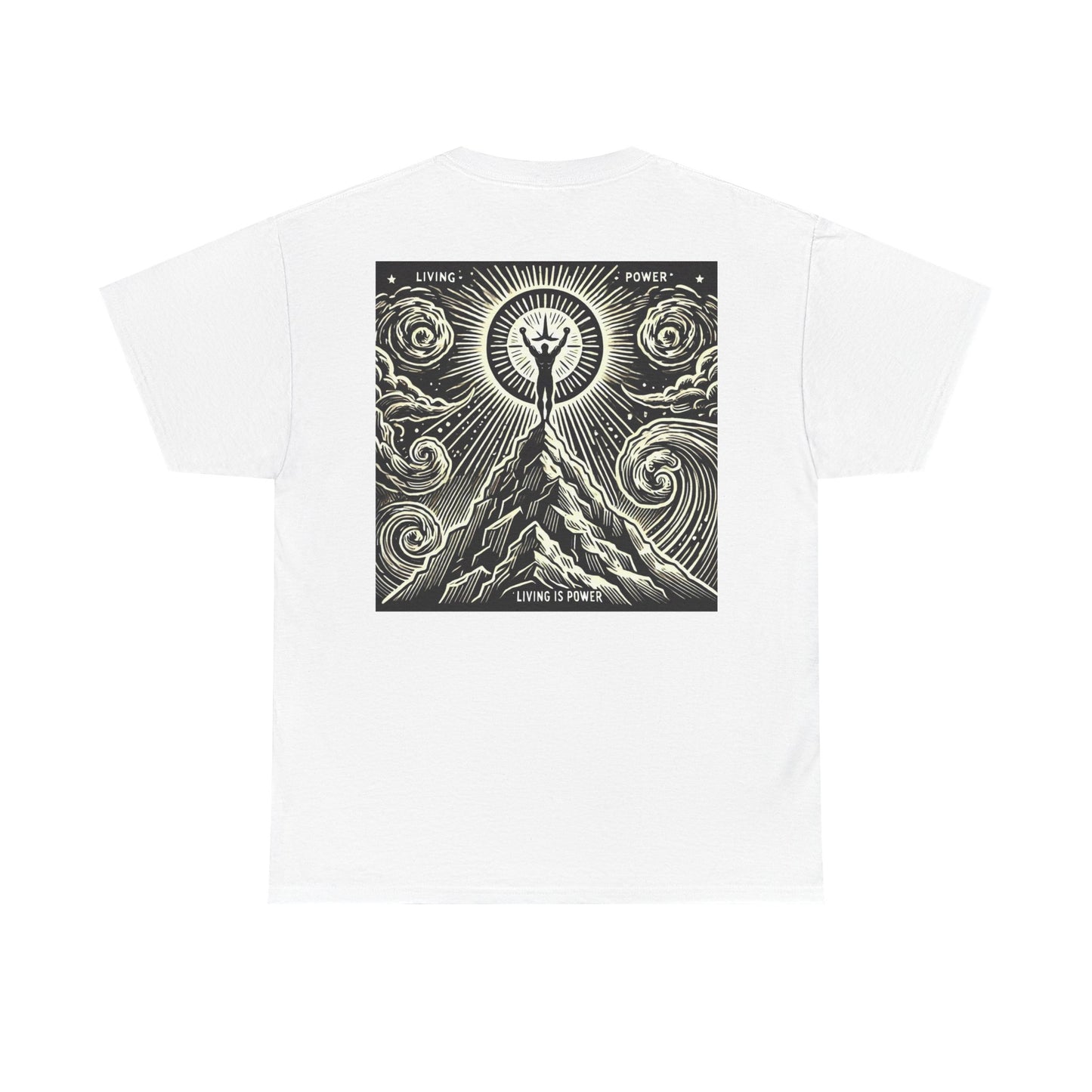 T-shirt graphique Triumphant Climber Living Is Power Graphic Designs