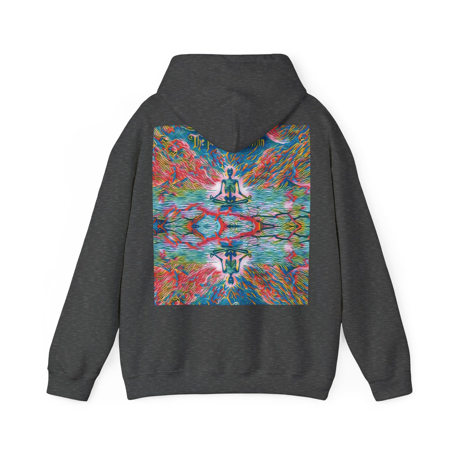 Meditating Skeleton Pastel Hoodie, Living Is Power Merch, Unique Artistic Graphic Hoodie, Skater Hoodie