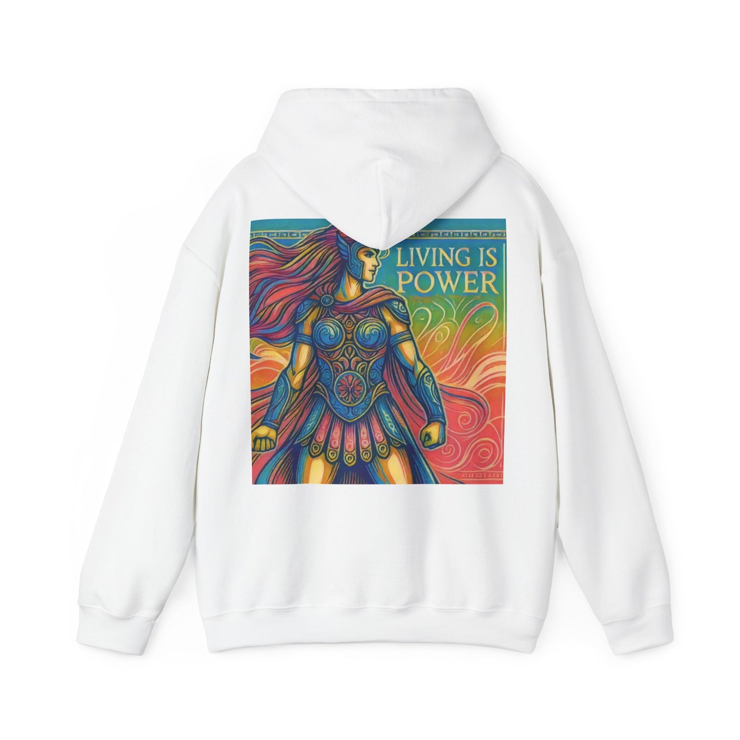 Greek Amazon Warrior Hoodie, The Power Within | Living Is Power Merchandise