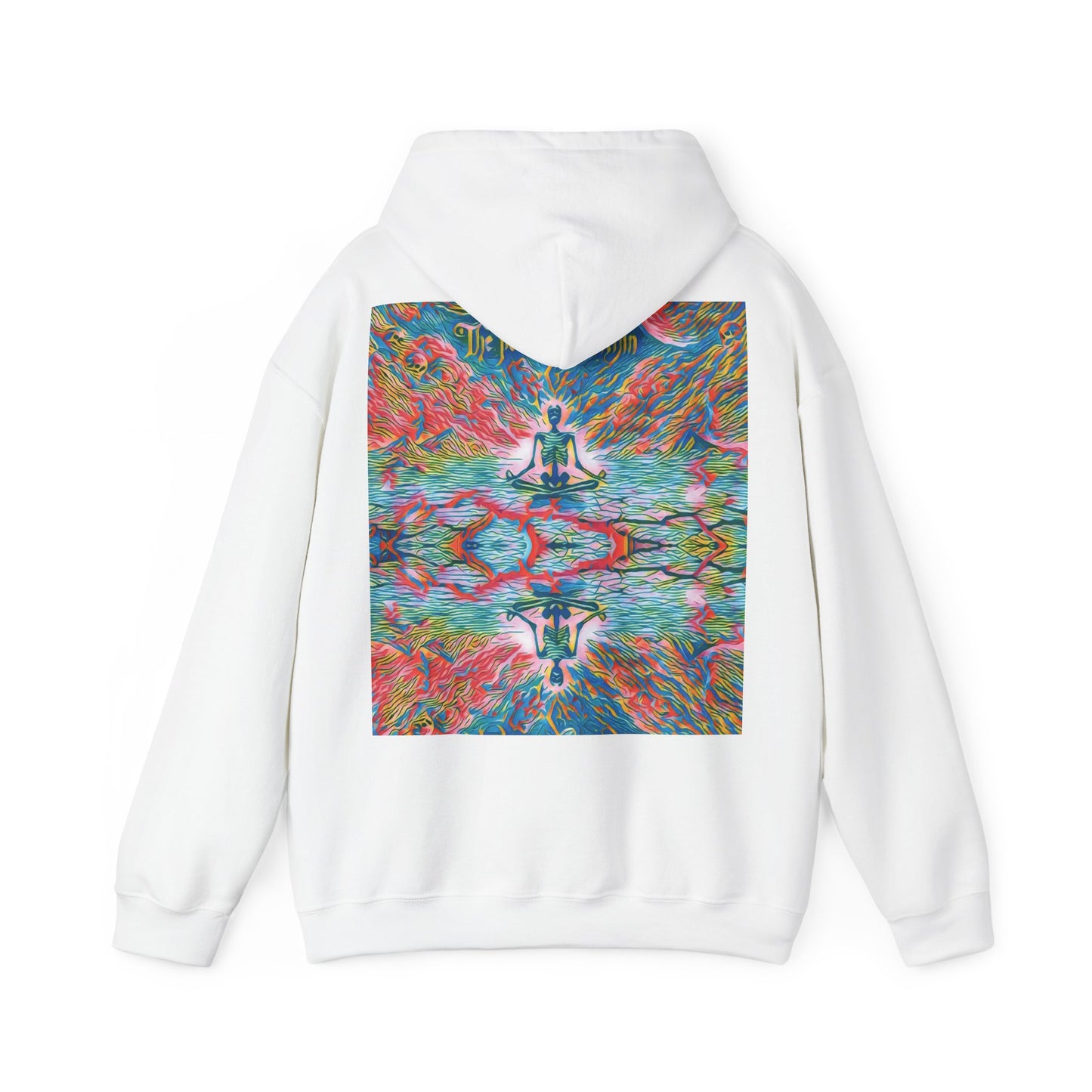 Meditating Skeleton Pastel Hoodie, Living Is Power Merch, Unique Artistic Graphic Hoodie, Skater Hoodie