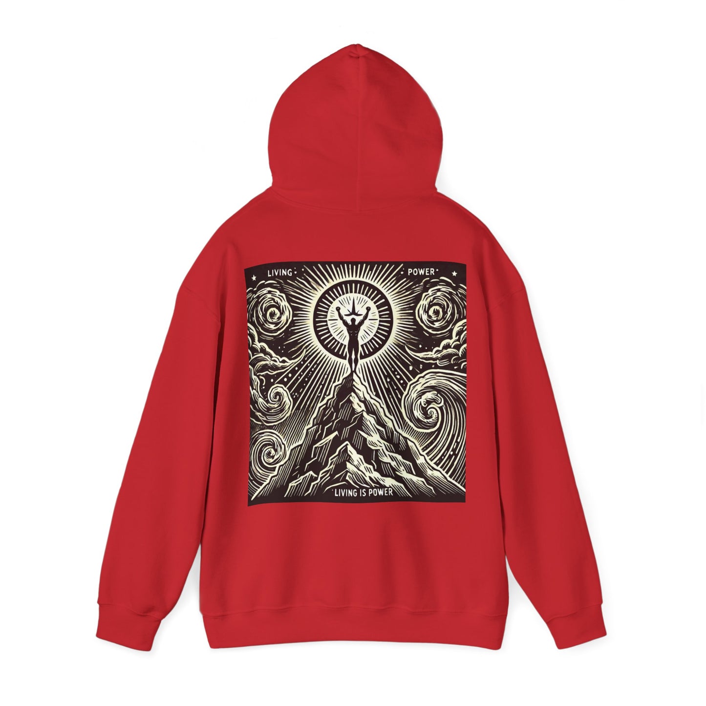 Triumphant Climber Graphic Hoodie Living Is Power Graphic Designs