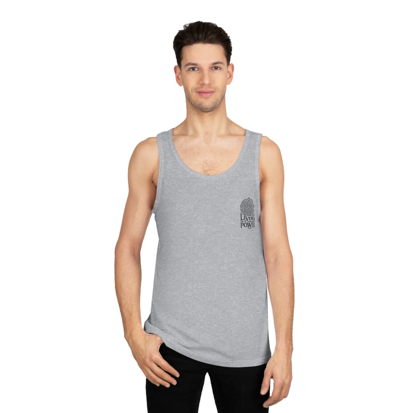 Unisex Soft Tank Top Living Is Power Merch