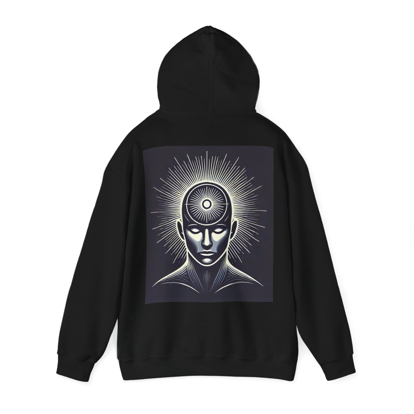 Power Head Graphic Hoodie, Living Is Power Unisex Hoodie, Bold & Empowering Statement Apparel