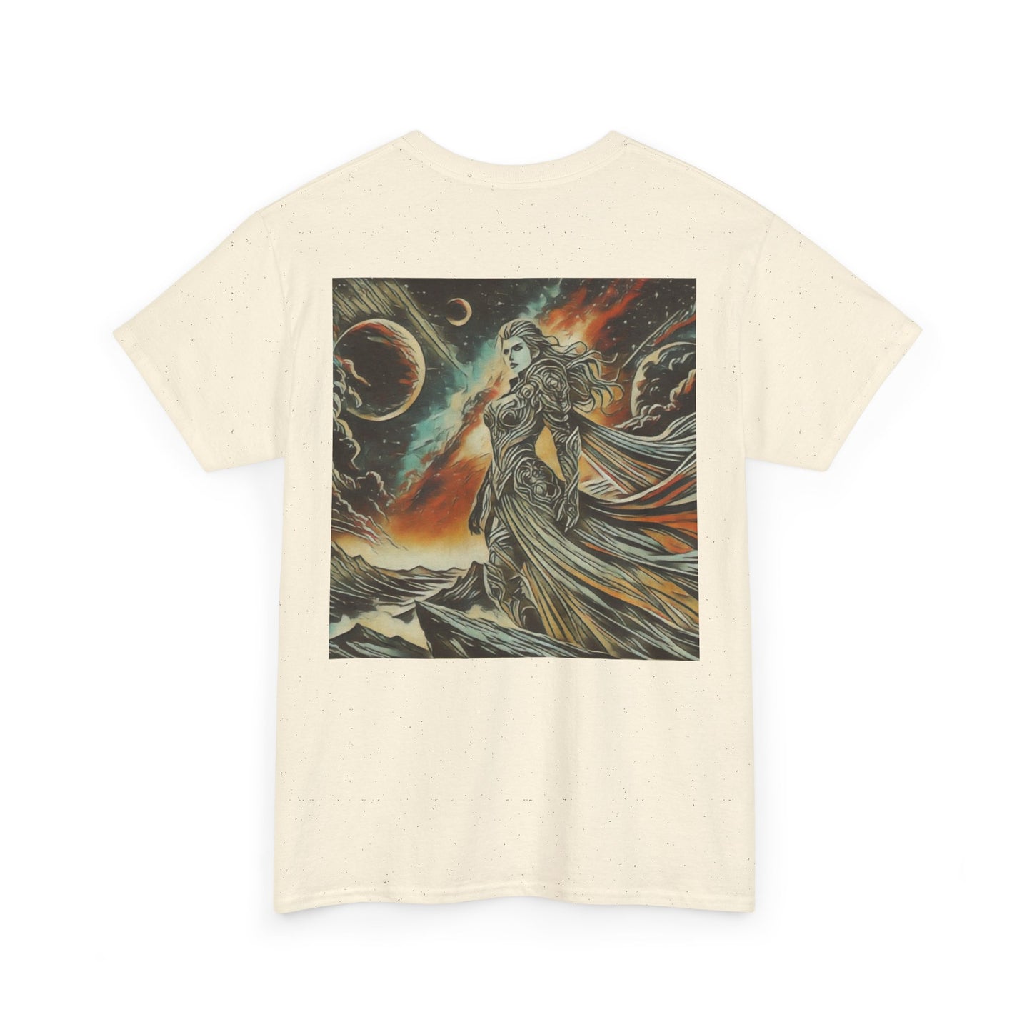 Female Warrior Unknown Galaxy, Living Is Power Graphics,  Graphic t-shirt