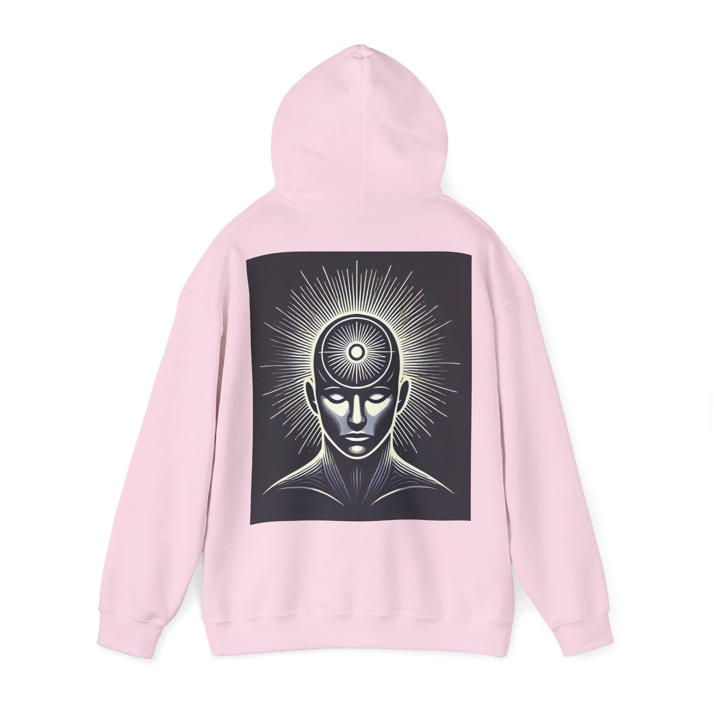 Power Head Graphic Hoodie, Living Is Power Unisex Hoodie, Bold & Empowering Statement Apparel