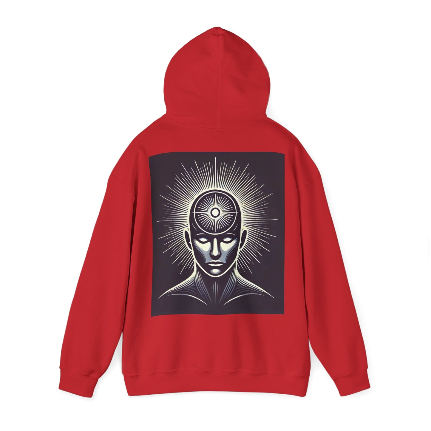 Power Head Graphic Hoodie, Living Is Power Unisex Hoodie, Bold & Empowering Statement Apparel