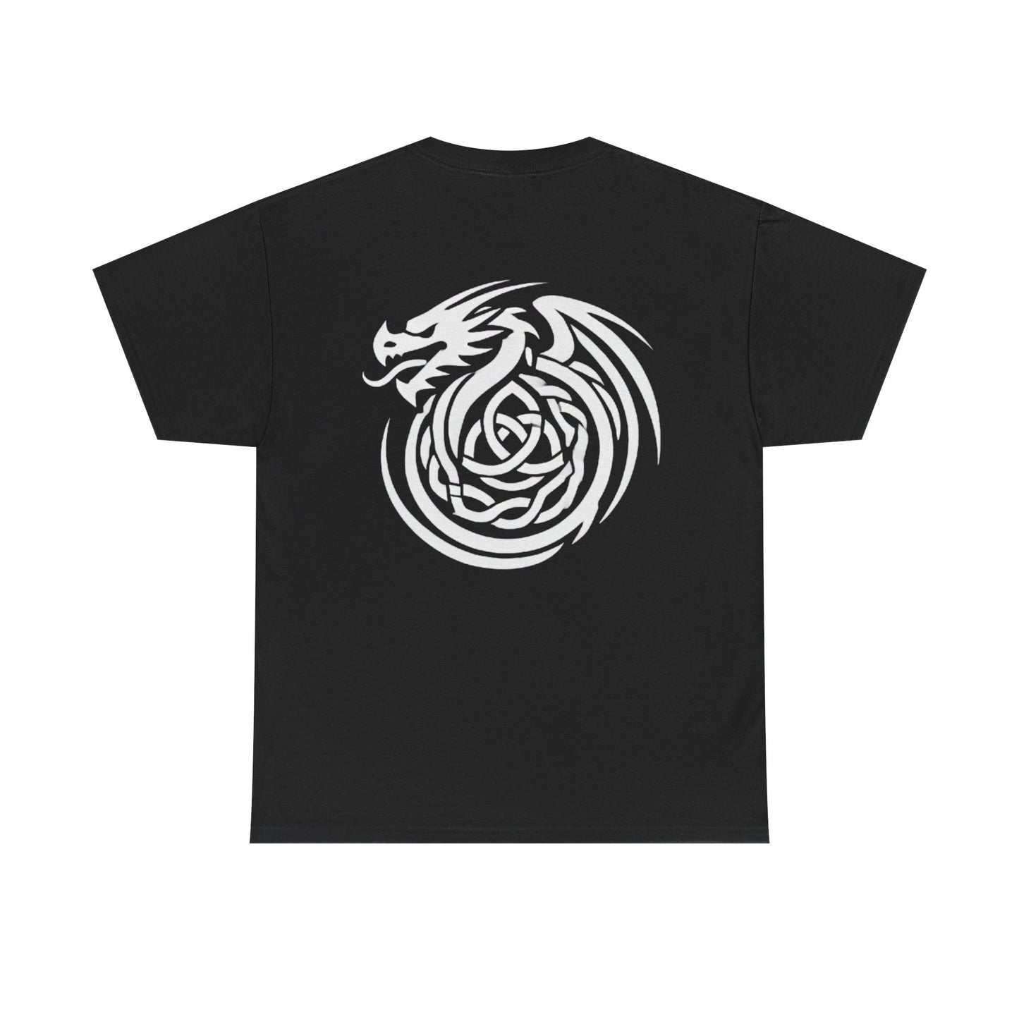 Dragon Triskele, Living Is Power Tee, Nordic style, Power within